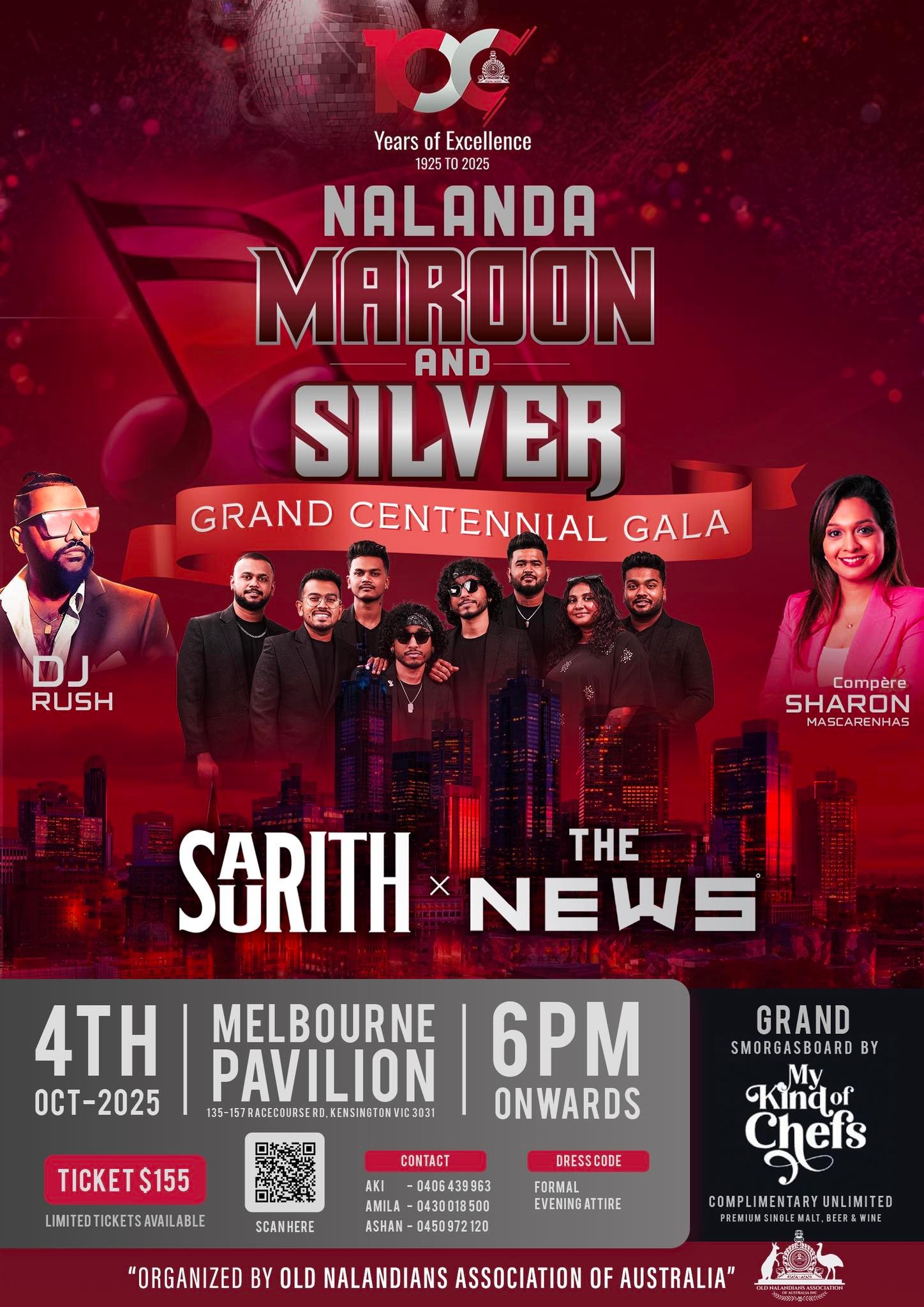 Nalanda Dinner Dance Maroon and Silver Night 2024 Photo